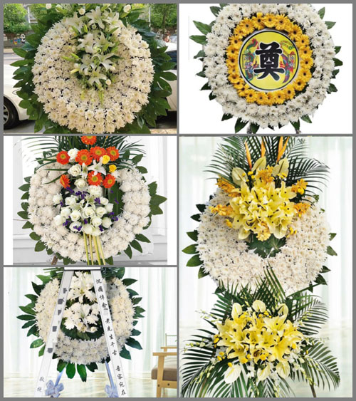 湖北荆门市京山县三阳镇三道河村花圈速递